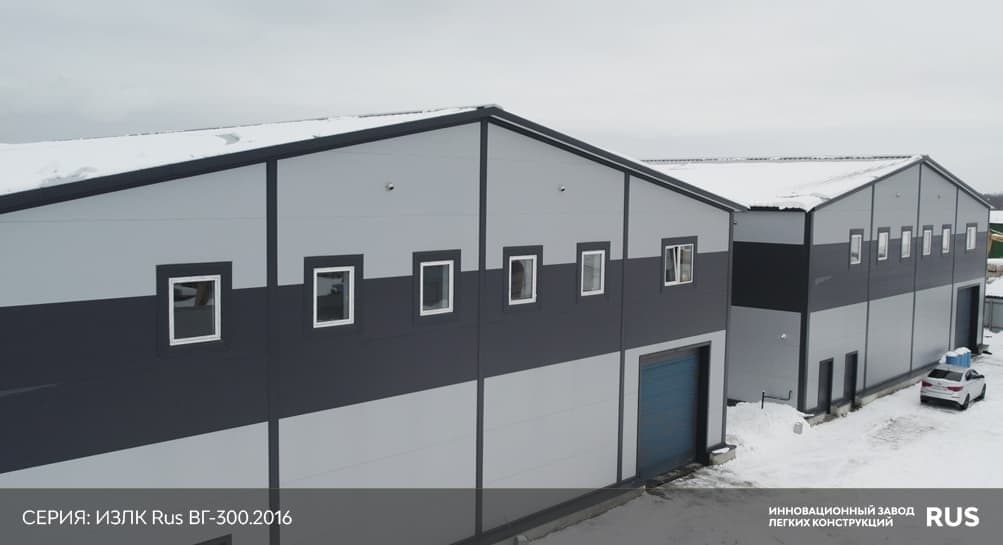Быстровозводимые склады из сэндвич панелей ВГ-300.2016 / 19 X 36